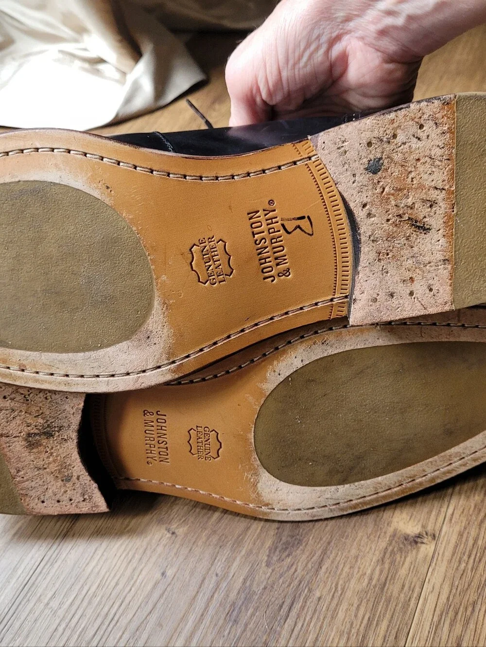 Johnston Abd Murphy Boydstun Medellion Durby Shoes Sz 12 Vguc